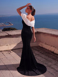 Elegant Off Shoulder Velvet Mermaid Dresses
