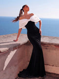 Elegant Off Shoulder Velvet Mermaid Dresses