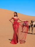 Luxury Beaded Sequin Mermaid Gown with High Slit – Evening Dress for Galas, Red Carpets & Black-Tie Affairs