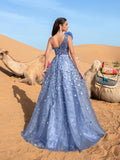 Luxury Gorgeous Ruffle Trim One Shoulder Beaded Sequin Formal Dress