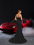 Gorgeous Beaded Detail Mermaid Hem Evening Dress Wedding Dress