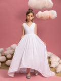 Ärmelloses Pailletten-Maxikleid für Tween-Mädchen mit Schleife am Rücken
