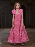 Tween Girls' Ruffle Cami Sequin Dress - Elonnashop