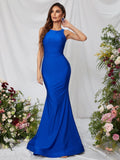 Elegantes, rückenfreies Ballkleid mit Meerjungfrau-Saum