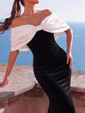 Elegant Off Shoulder Velvet Mermaid Dresses