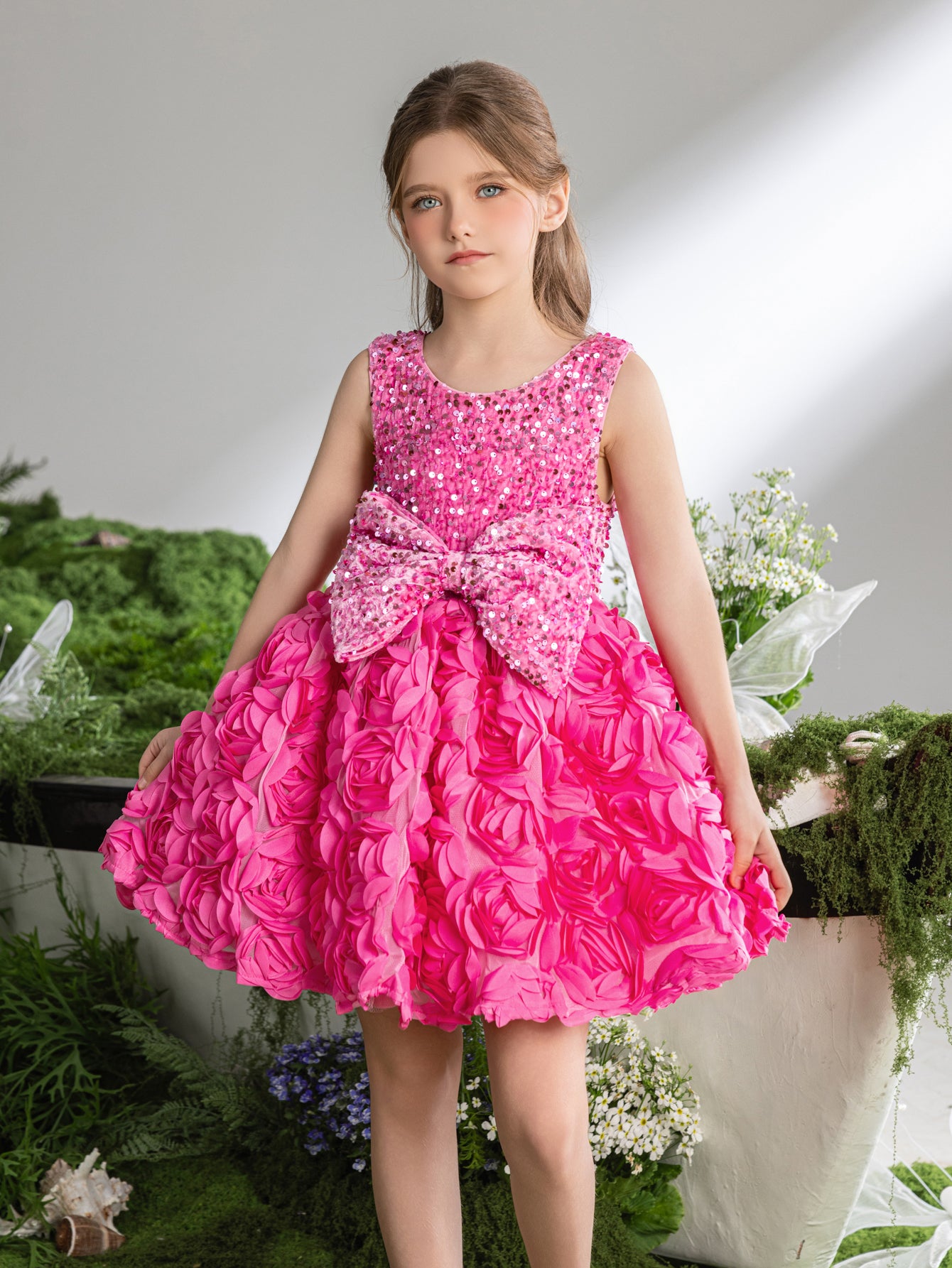 Süßes Partykleid mit kontrastierenden Pailletten für Mädchen von Tween 