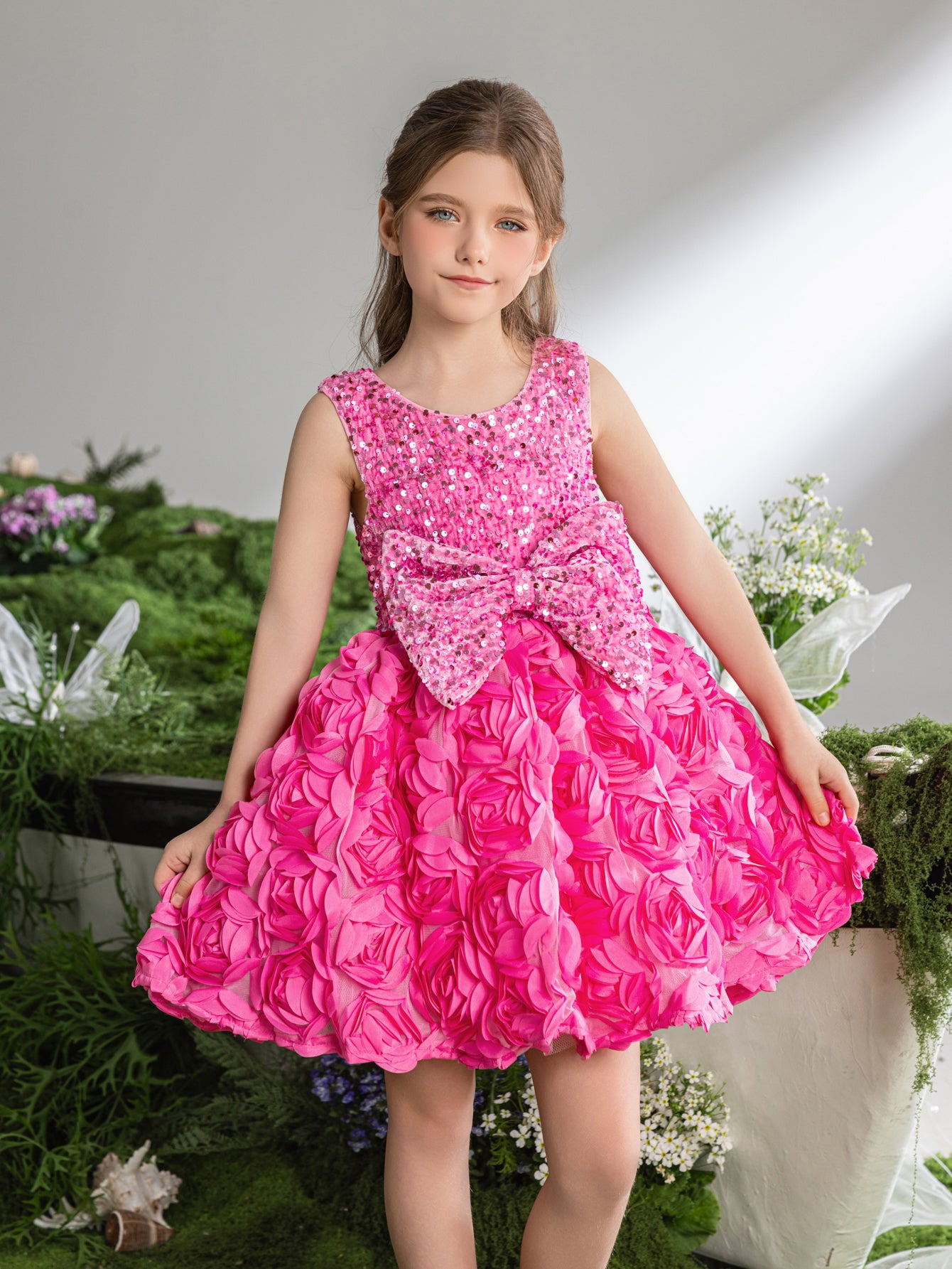 Süßes Partykleid mit kontrastierenden Pailletten für Mädchen von Tween 