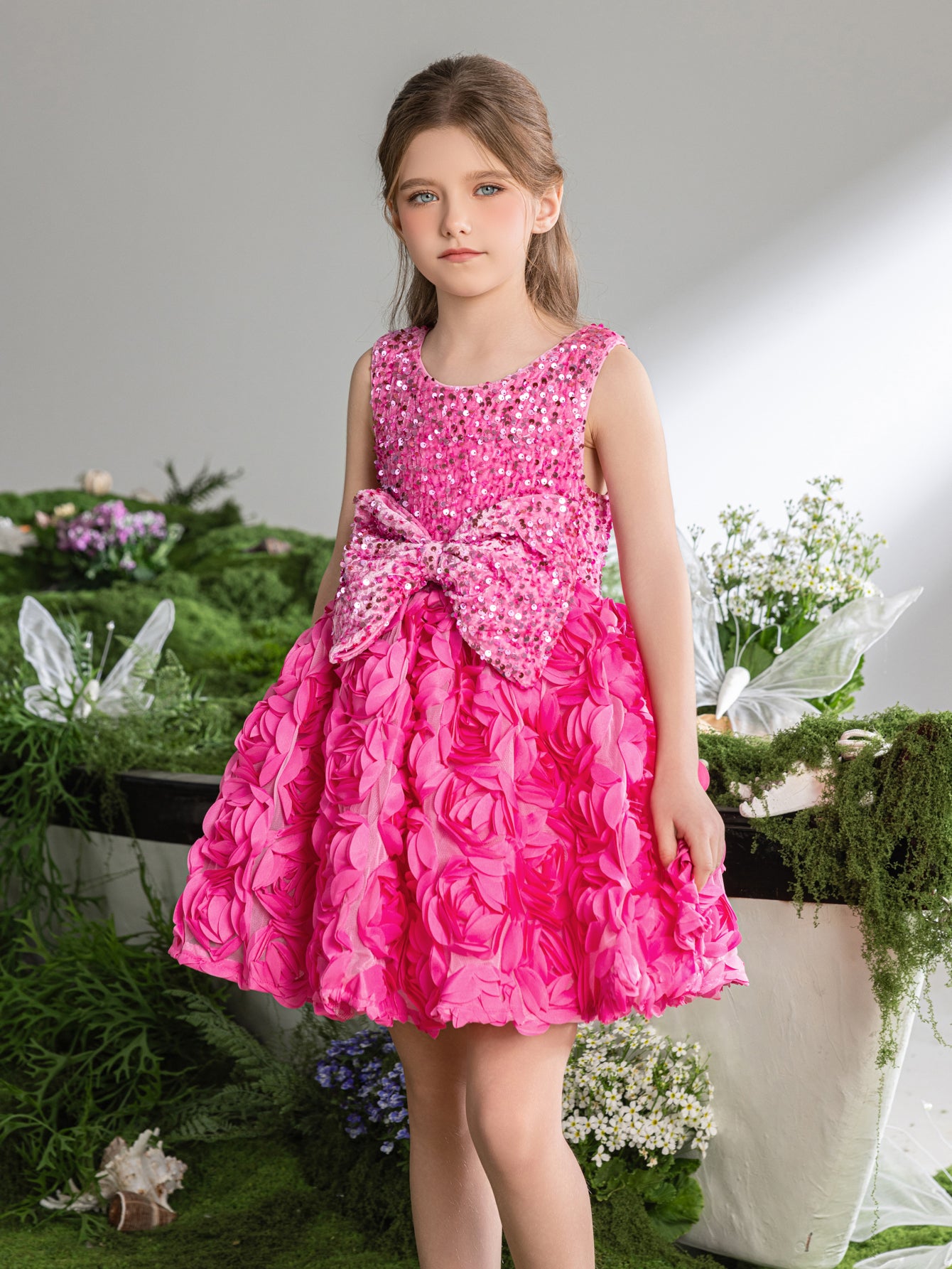 Süßes Partykleid mit kontrastierenden Pailletten für Mädchen von Tween 