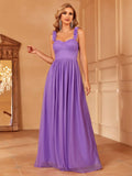 Solid Applique Cami Bridesmaid Dress - Elonnashop