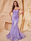 Elegant Tube Mesh Insert Sequin Mermaid Maxi Dress - Elonnashop